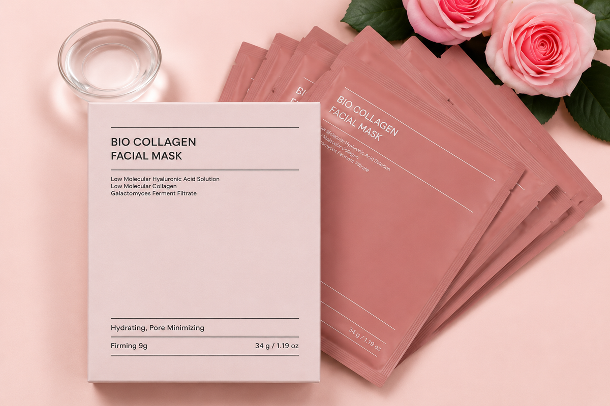 Bio-Collagen Facial Mask (4 pcs)- Glow & Firming Treatment